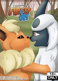 english pics Fired Up, flareon , absol , blowjob , full color 