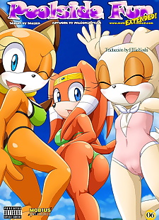  pics Poolside fun Extended TheKingYoshi, cream the rabbit , miles tails prower , full color , group  origin:sonic-the-hedgehog