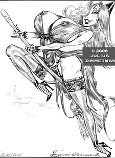  pics Collected artwork of Julius Zimmerman, power girl , jessica rabbit , dark skin , yuri  star-wars