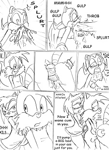 english pics Tails Wake Up Call, bunnie rabbot , amy rose , blowjob , anal  rimjob